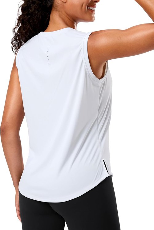 G Gradual Women's Sleeveless Workout Tops - Lightweight High Neck Athletic Tank for Yoga & Tennis