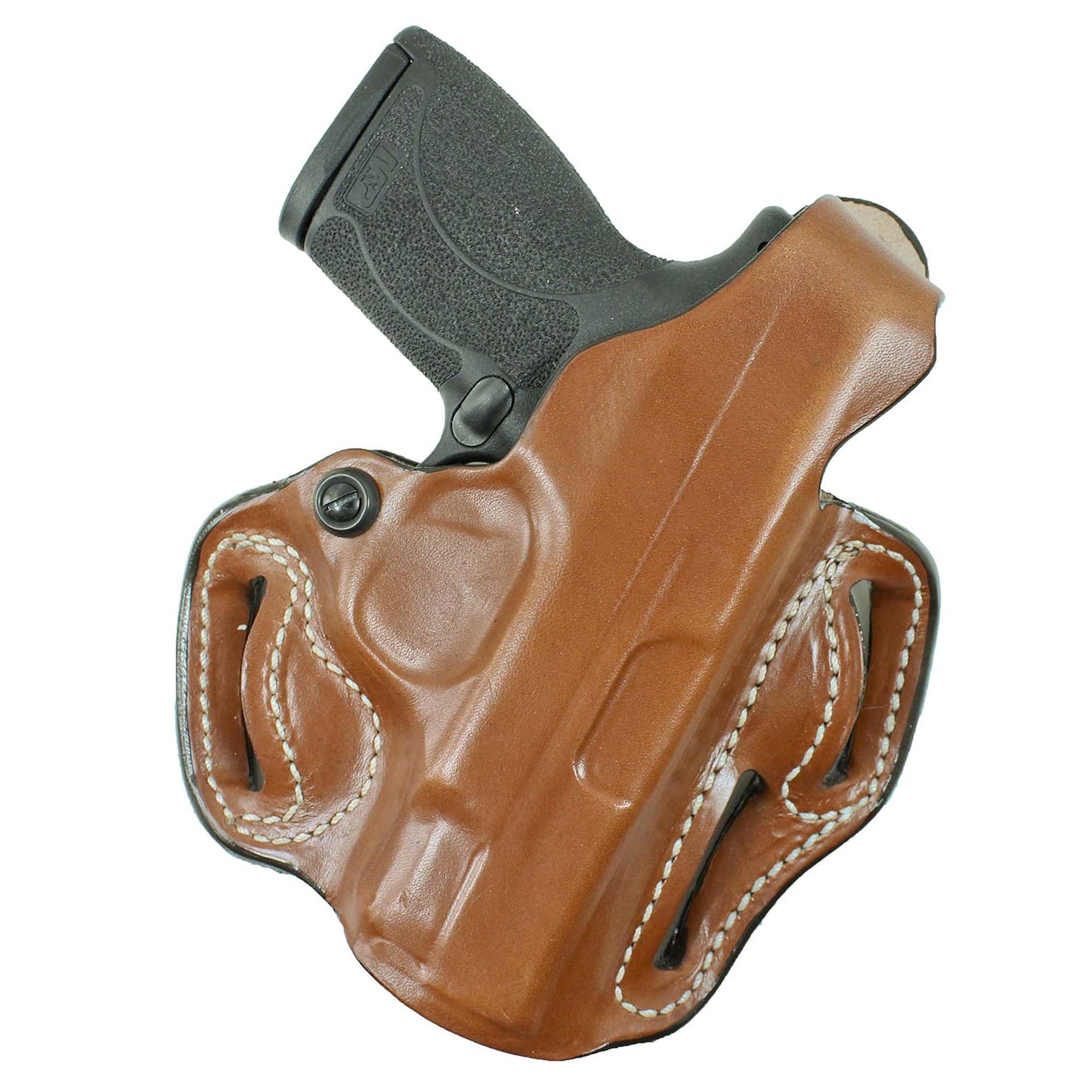 DeSantis Thumb Break Scabbard - OWB Gun Holster for Men and Women, Leather Belt Slide Holster for Pistols, Exact Molding, Secure and Highly Concealable OWB Carry