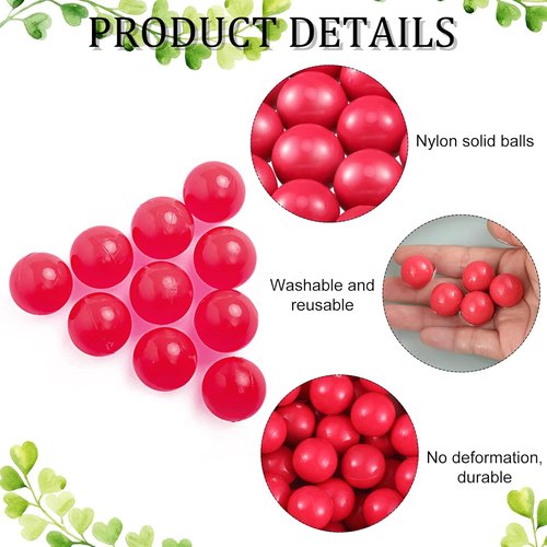 Civaner 68 Caliber Projectiles - Reusable Solid Plastic Nylon Paintballs for Defense & Practice