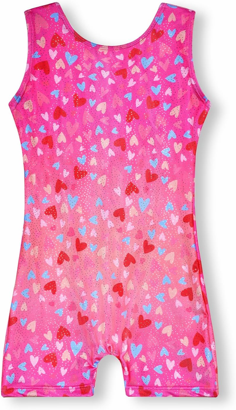 MYQFF Gymnastics Leotards for Girls - Sparkly Unicorn & Mermaid Dance Outfits | Toddler & Kids Sizes