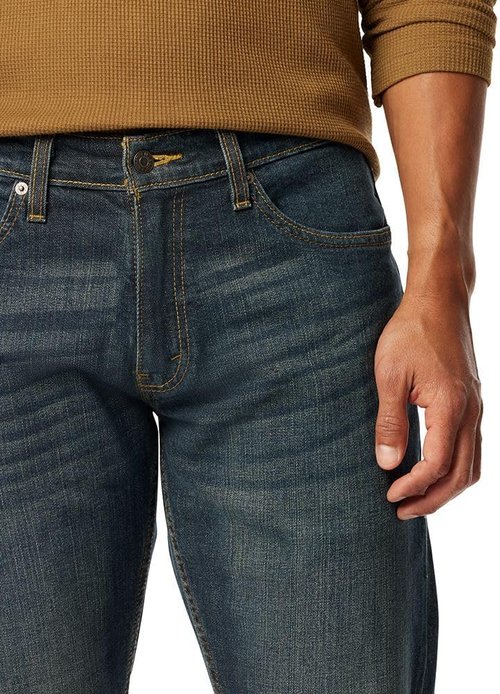 Levi Strauss Signature Gold Men's Straight Fit Jeans - Comfortable & Stylish | Classic Blue Denim