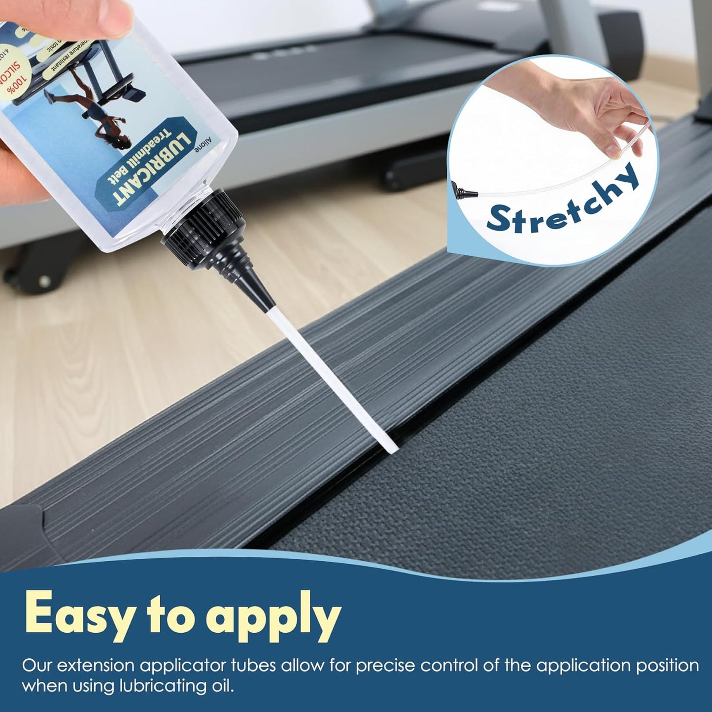 Skiennix Treadmill Belt Lube - 100% Pure Silicone, High Temperature Resistant, Easy Application Tube