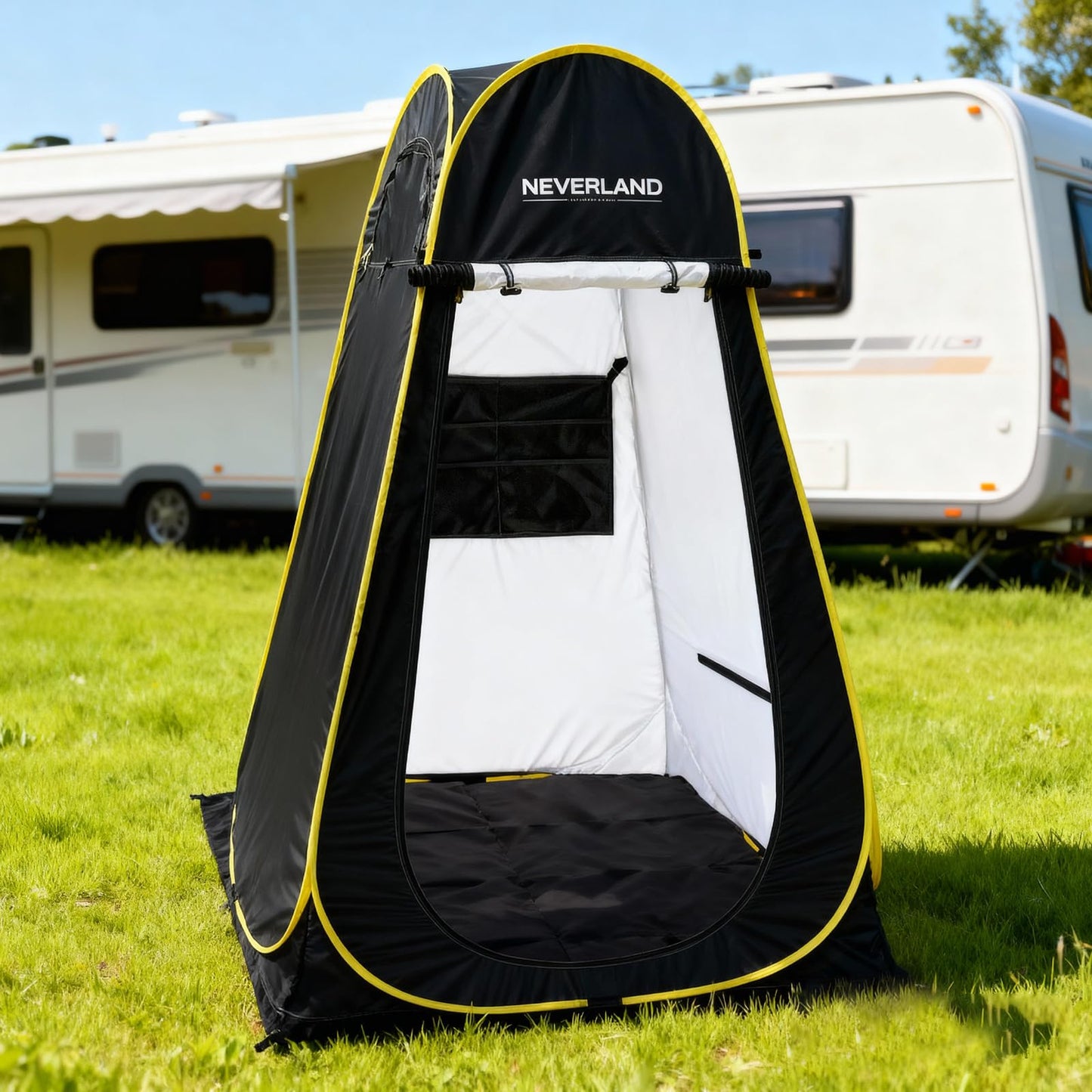 NEVERLAND Pop up Privacy Shower Tent - Portable Changing Shower Tent, Dressing Room, Bathroom, Outdoor Rain Shelter for Camping, Hiking, Beach