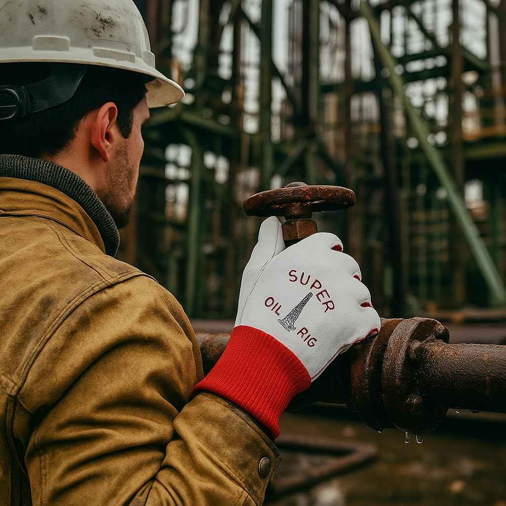 Gizzly Gloves Super Oil Rigger 22 Ounce | Canvas Heavy Duty Work Glove for Men and Women | Large | Dozen Pack