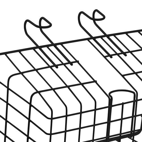 R﻿etrospec Apollo-Lite Lift-Off Front Bike Basket, Lightweight Steel ﻿with Integrated Detachable Hooks and Built-in Handle for Easy Assembly and Portability