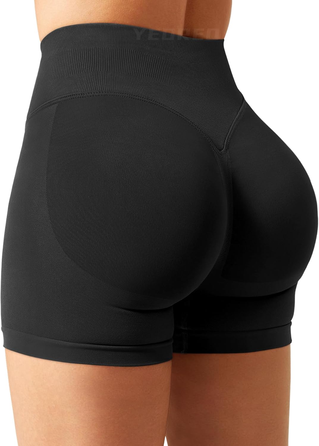 YEOREO SoftHue Women’s Workout Gym Shorts - Hidden Scrunch Butt Lifting | Seamless Design in Multiple Sizes