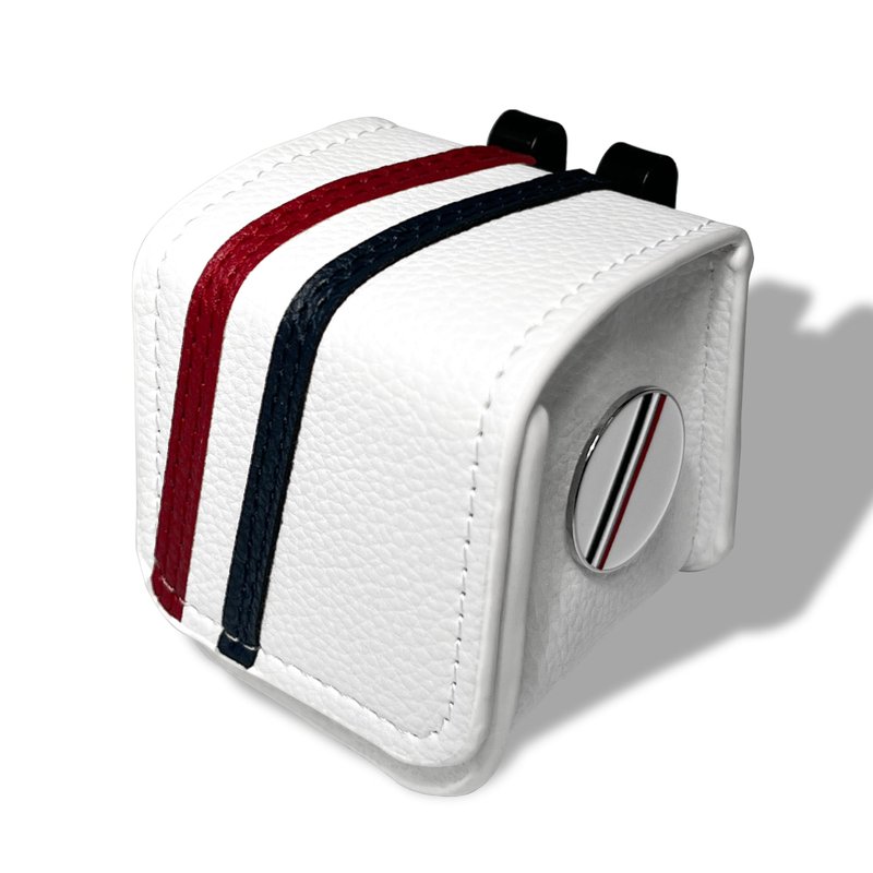 CRODE Golf Ball Bag and Tee Holder with Ball Marker, 3 in 1 Golf Ball Storage Carry Pouch, Premium Leather (1-Ball)