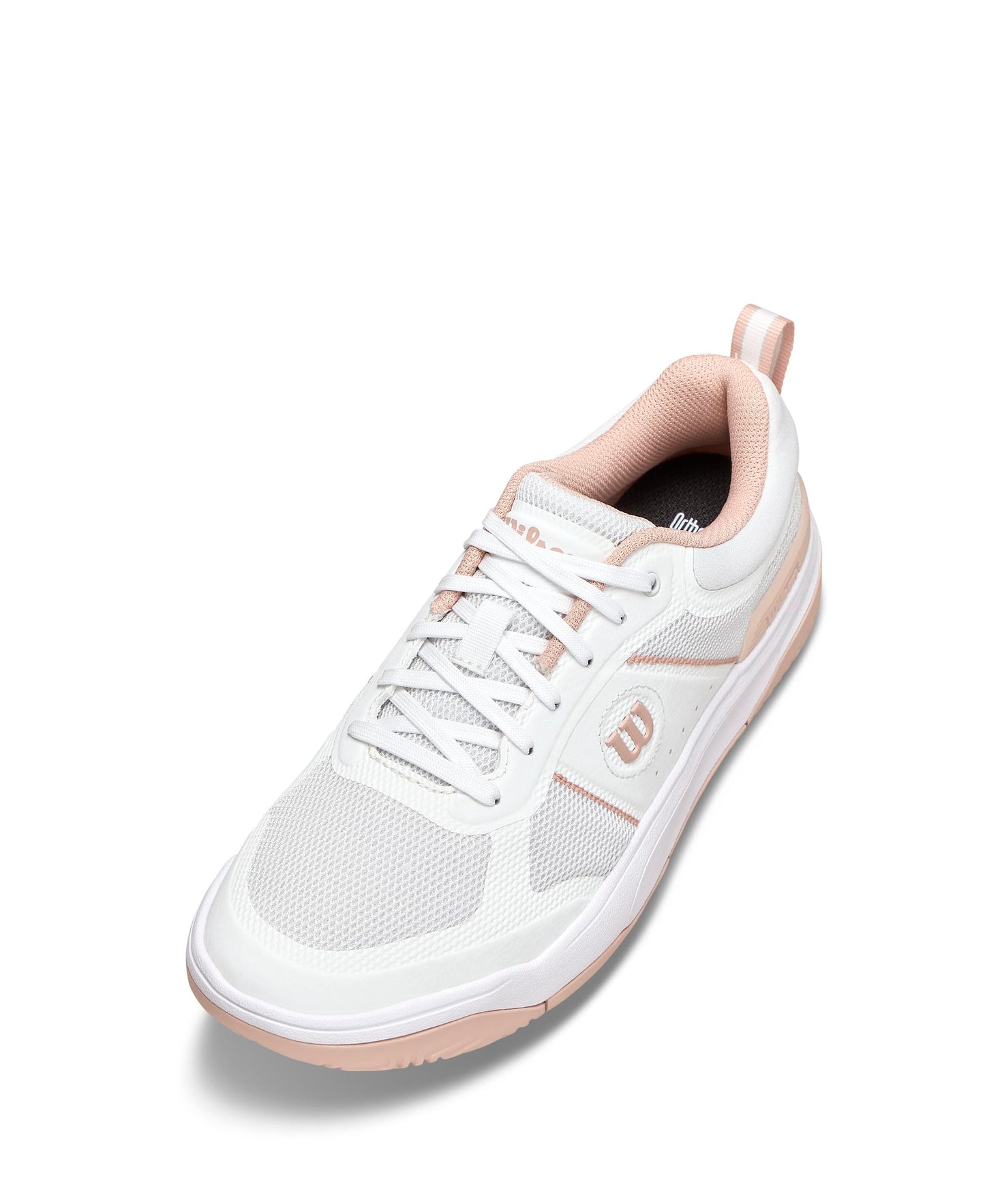 WILSON Pickle Pro Women's Pickleball Shoe - White/Cameo Rose, Size 8.5 US