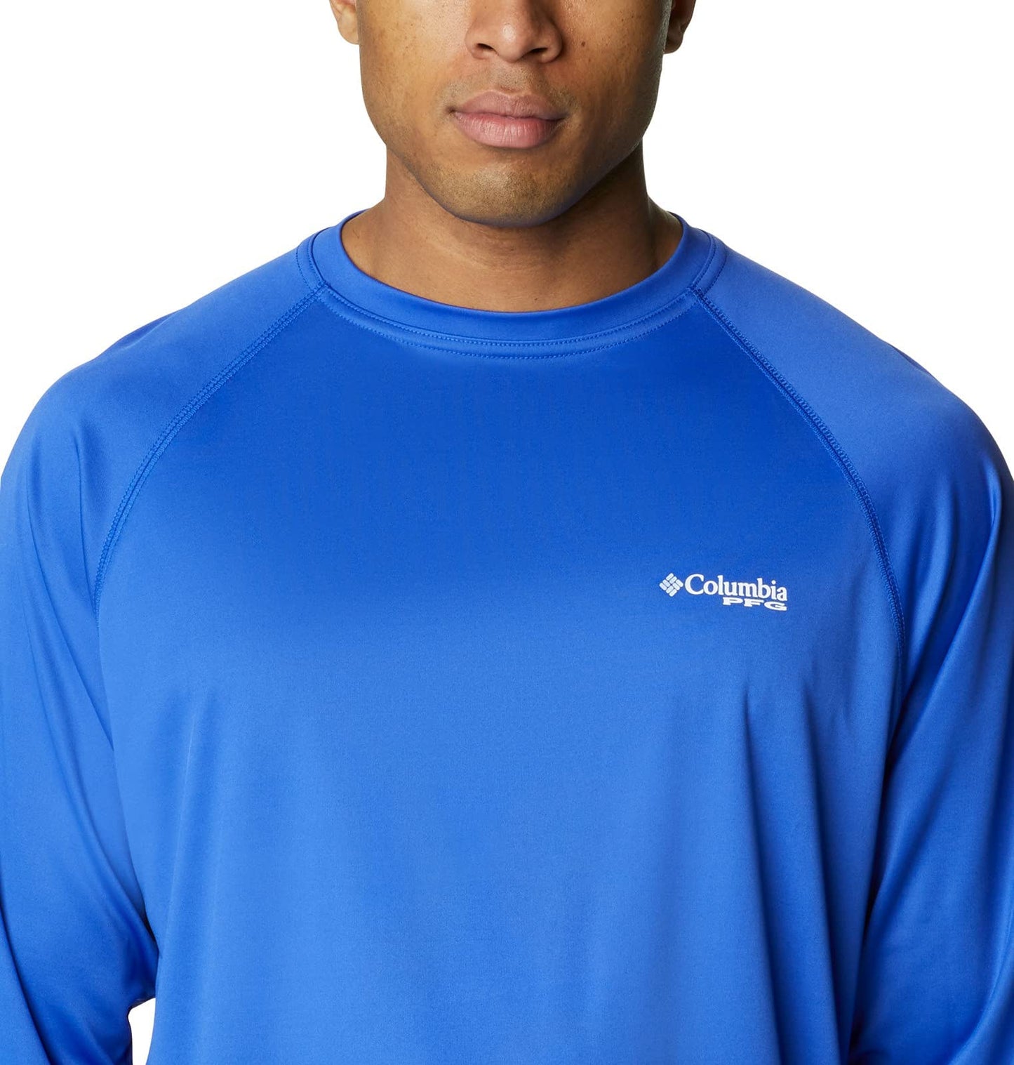 Columbia Men's Terminal Tackle Long Sleeve Shirt, Tanzanite/White Logo, 3X Big