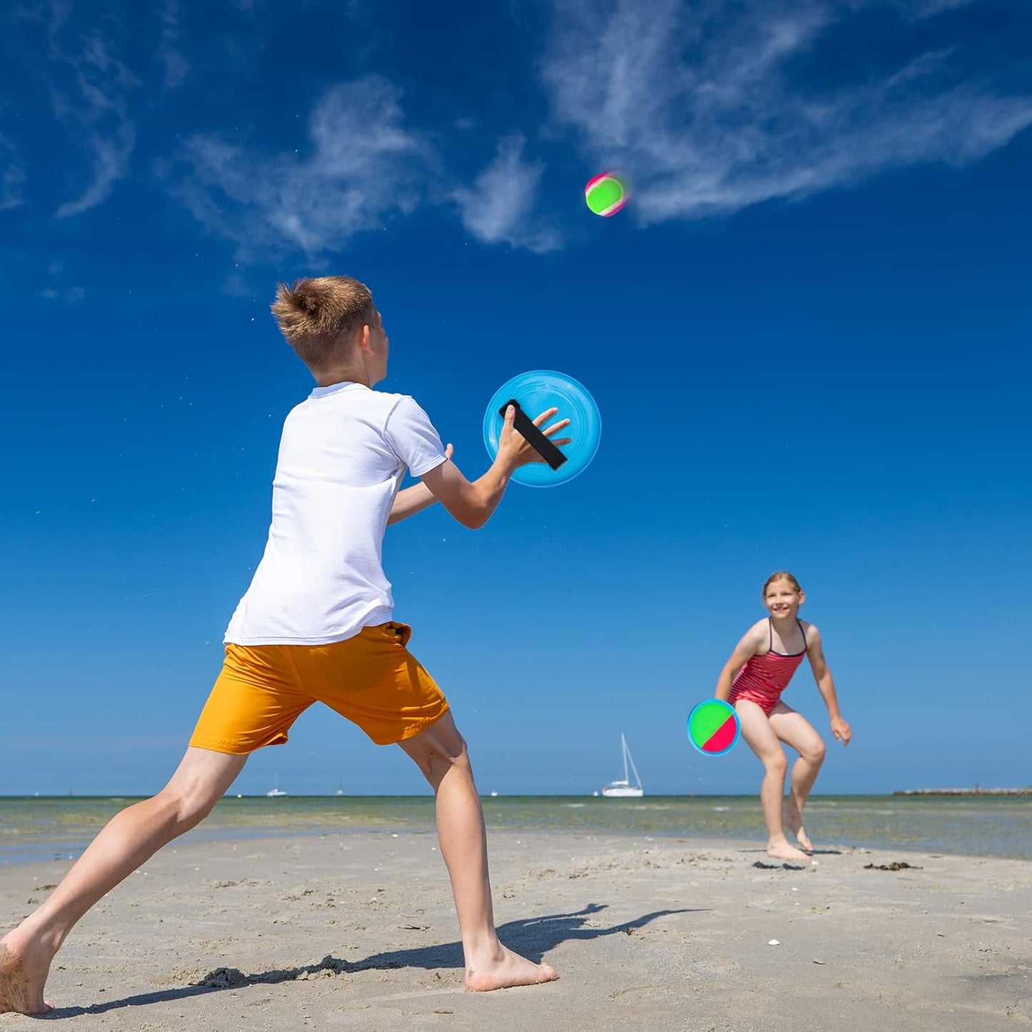 Ayeboovi Toss and Catch Ball Game - Fun Outdoor Toy for Kids Aged 3-10 | Perfect for Yard and Beach Games