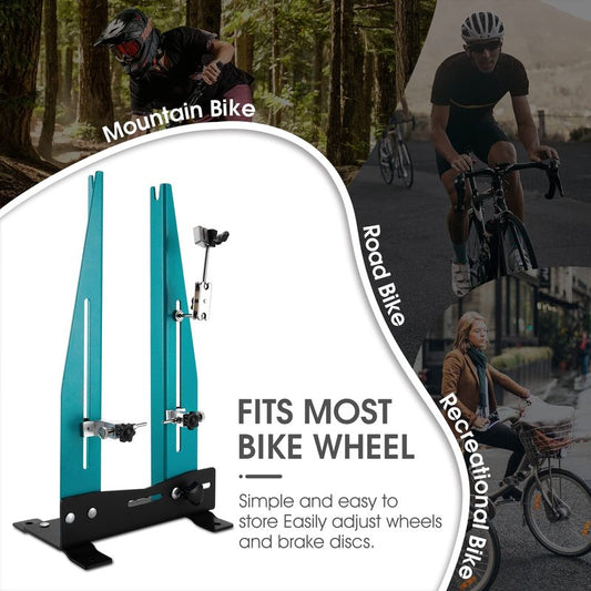 XIWUEI Wheel Truing Stand - Professional Bicycle Wheel Maintenance with Spoke Wrench, Removable Multi-function Bicycle Wheel Alignment Repair Tool ,Great Tool for Rim Truing For MTB Road