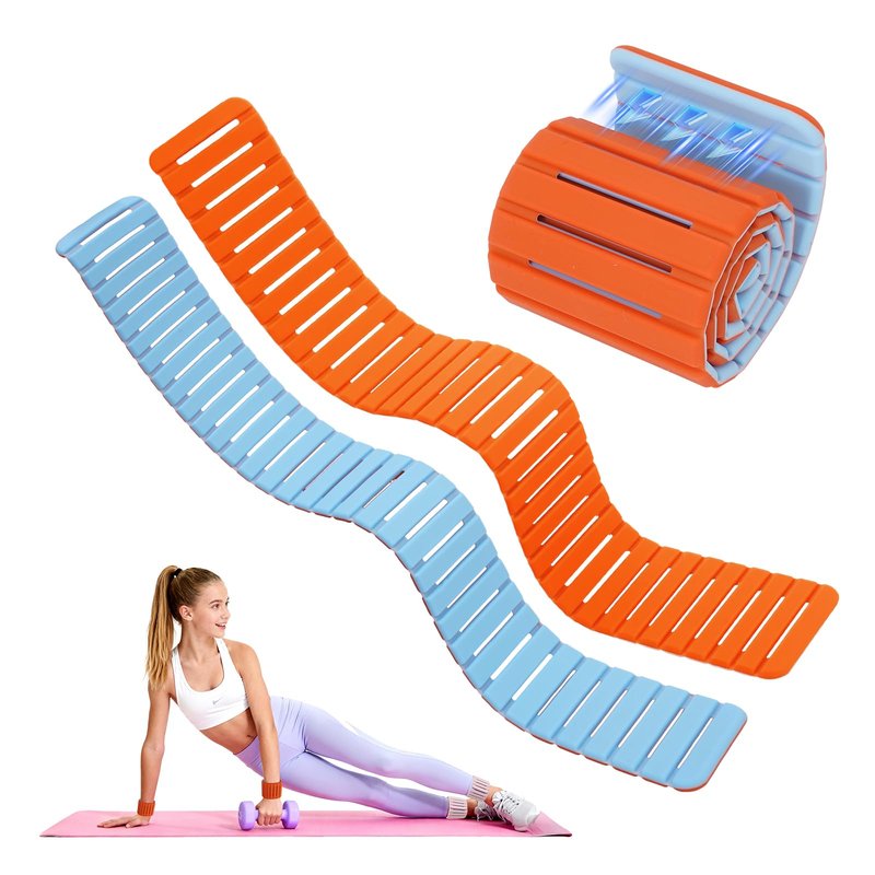 Mirastitch Wrist Weights, Ankle Weights for Women & Men – 2 Packs(1.1 lbs Each), Adjustable Ultra-Thin Magnetic Design, Silicone (Waterproof), Easy Wear, Adjustable, Ideal for Gym, Pilates, Walking, Yoga, Workout & Home Fitness