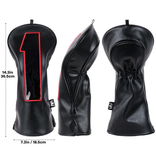Craftsman Golf Synthetic Leather Soft Golf Club Driver Headcover Cover with Large Leather 1