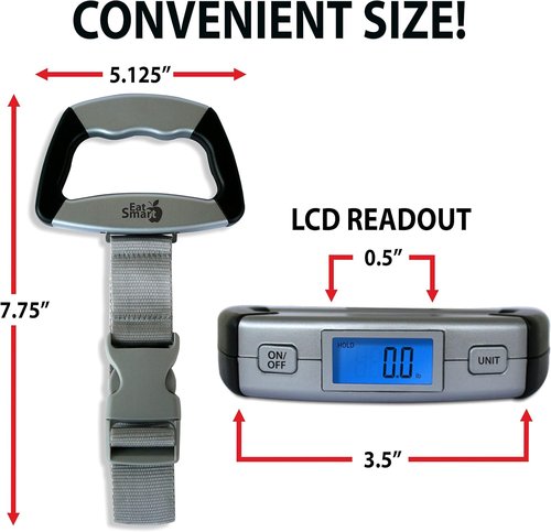 Eat Smart Luggage Scale - Accurate Weighing for Travel | Compact & Lightweight Design