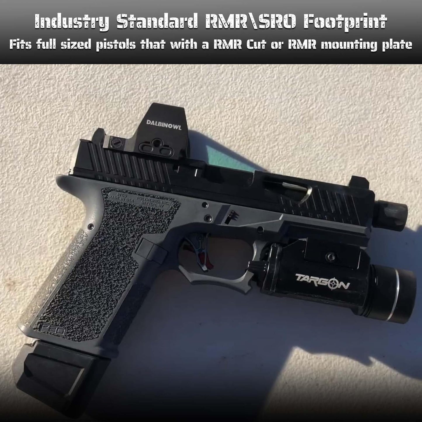 TYTO-R Red Dot Sight - 2.5 MOA Shake Awake Open Reflex Optic for Full-Sized Pistols | 1x24.5mm Lens