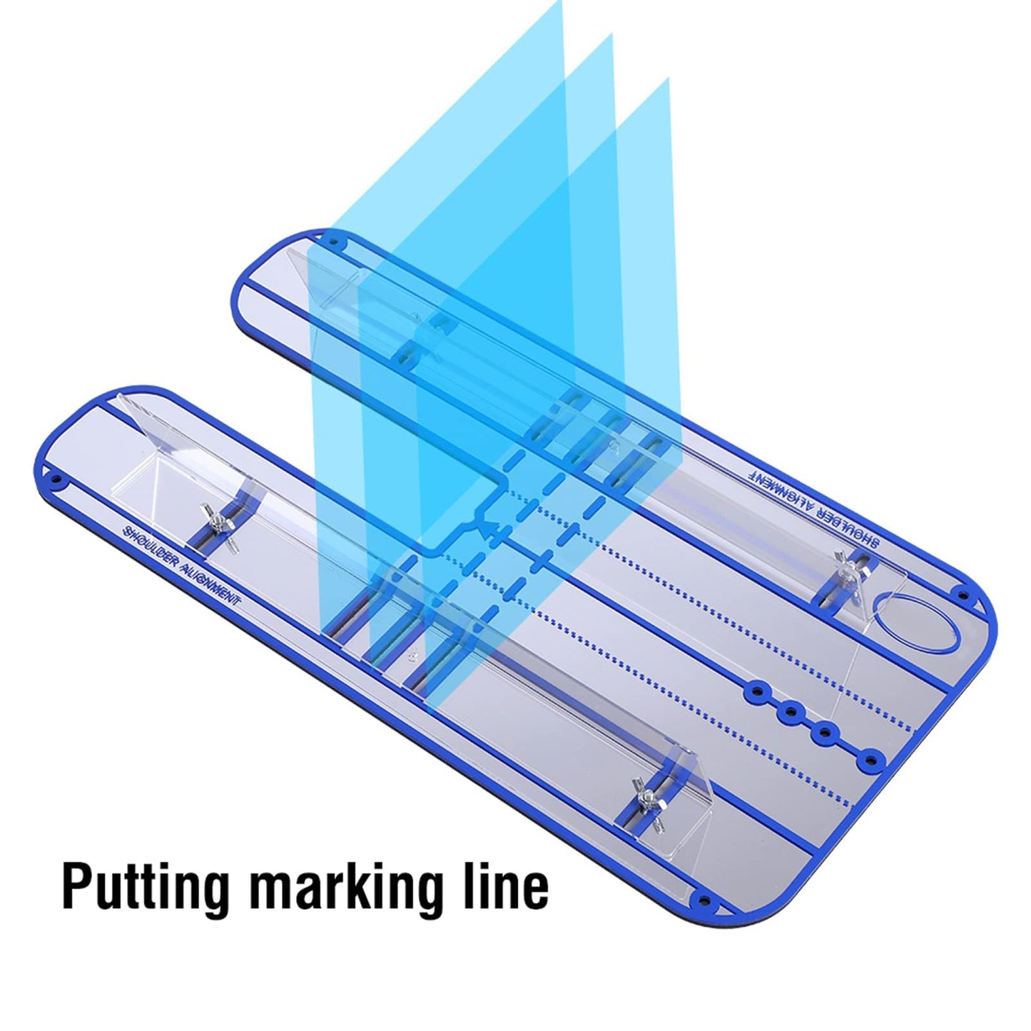 KUIDAMOS Putting Trainer Putting Mirror Training aid Acrylic Alignment Mirror with Rails for Indoor and Outdoor Golf Practice Swing Trainers