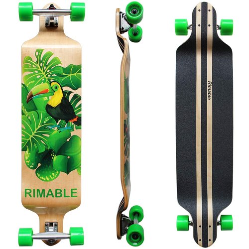 RIMABLE Drop Deck Longboard GREENBIRD