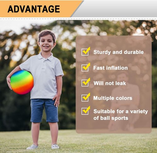 Four Square Balls - 8.5 Inch Playground Ball for Kids | Perfect for Outdoor Dodgeball & Kickball Games