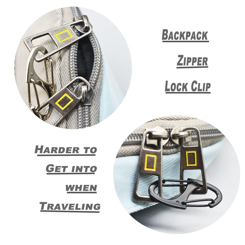 Bytiyar Small Carabiner Clips 1.6 inch(41mm) Metal Double Sided Spring Gate Snap Hooks Keychain Clasp Accessories, 30 Pcs Black