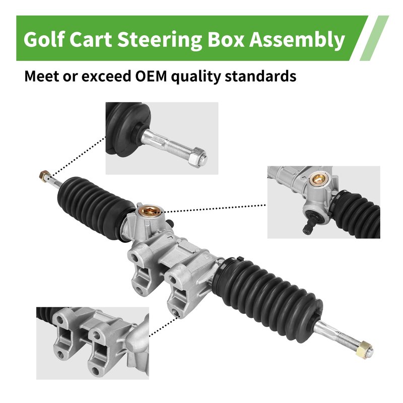 10L0L Golf Cart Steering Gear Box Assembly Fits for Yamaha Drive 2, G29, YDRA Gas or Electric Golf Carts Replaces OEM# JW1-F3400-00