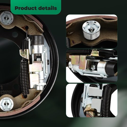 Golf Cart Brake Assembly, Ezgo Replacement Parts, Fits 1996-Up EZGO TXT, Medalist G&E and 1993-Up Yamaha G14 G16 G19 G20 G21 G22 G&E Golf Cart, Replace OEM#70998-G01 70998-G02 (2PCS)
