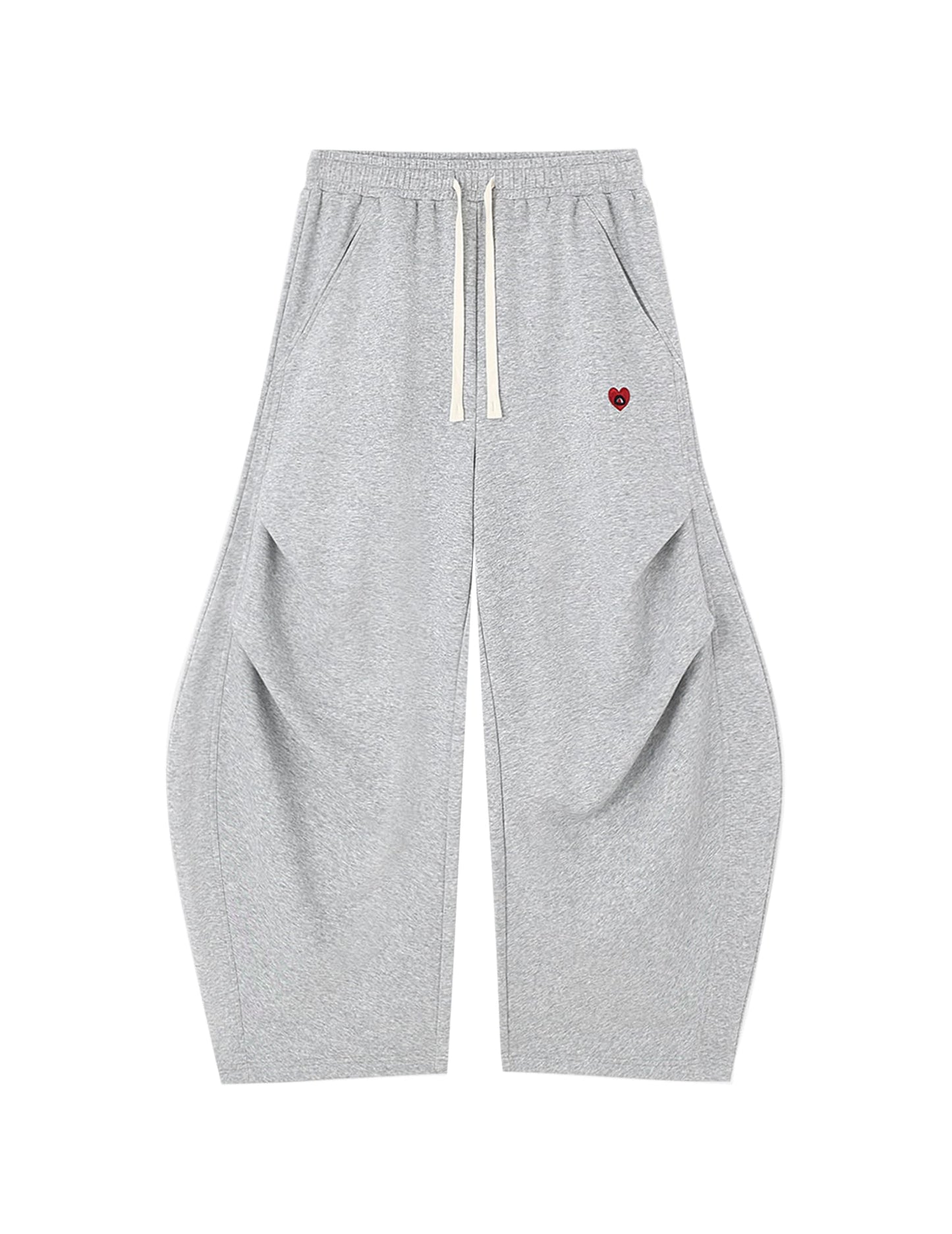 Aelfric Eden Wide Leg Sweatpants Womens Wrinkle Barrel Sweatpants Casual Athletic Baggy Lounge Pants Grey