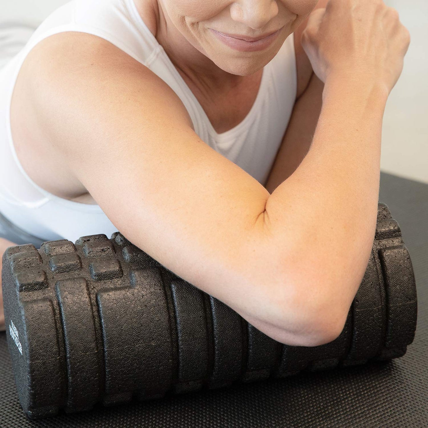The Original Body Roller - High Density Foam Roller Massager for Deep Tissue Massage of The Back and Leg Muscles - Self Myofascial Release of Painful Trigger Point Muscle Adhesions - 17" Black