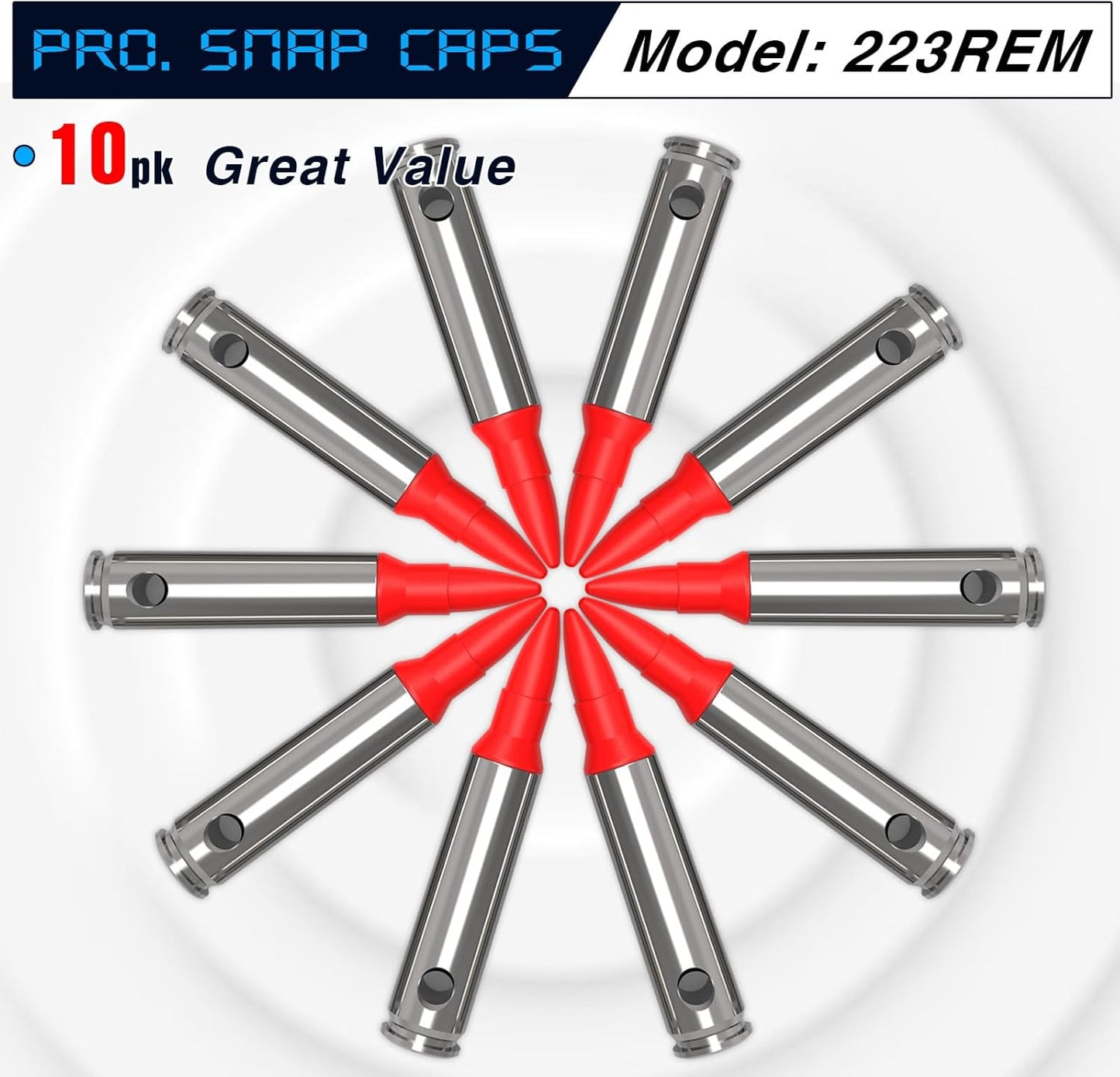 Snap Caps | Reusable Training Dummy Rounds for Safe Dry Fire Practice - Close to Real Weight