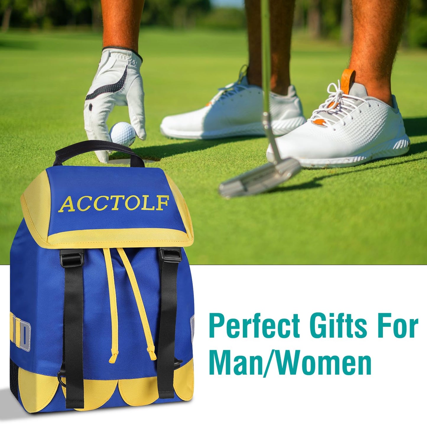 Golf Shoe Bag, Shoe Bag for Men, Large Outdoor Shoe Carrier Bags with Handle for Multiple Sport Golf Shoes
