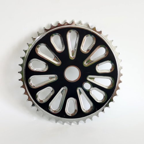 DONSP1986 2'' Wide Pedal Crank Kit Part 40T/44T Sprocket Only - Bicycle Wide Crank Sprocket (Black, 44T)