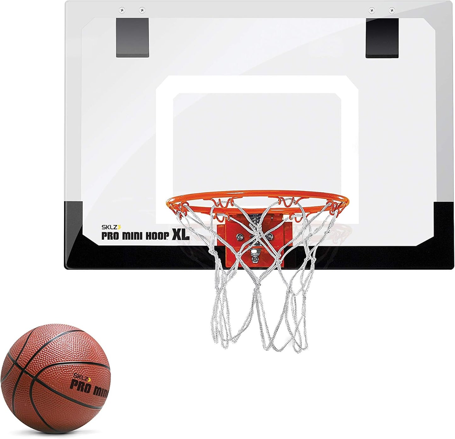 SKLZ Pro Mini Indoor Basketball Hoop - Portable Over The Door Design | Perfect for Home, Dorms & Offices