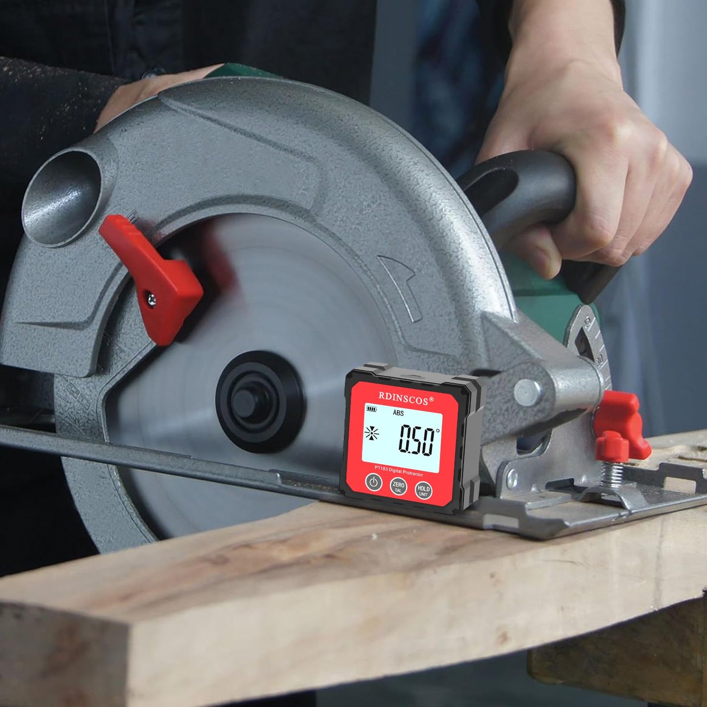 Rechargeable Digital Angle Finder Magnetic Table Saw Angle Finder Tool Inclinometer -4 of 90 Degree Finder Angle Cube Digital Protractor Bevel Gauge for Woodworking Micro Jig (PT183)