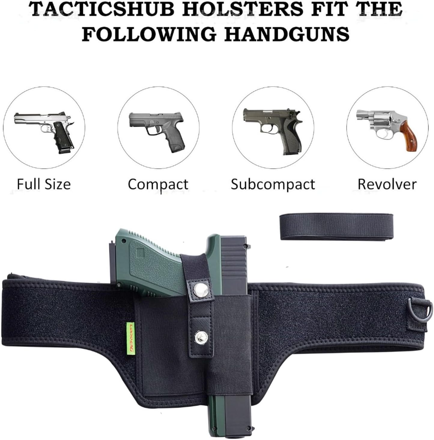 Quick Draw Shoulder Holster - Comfortable Belly Band for Concealed Carry of Small & Compact Gear