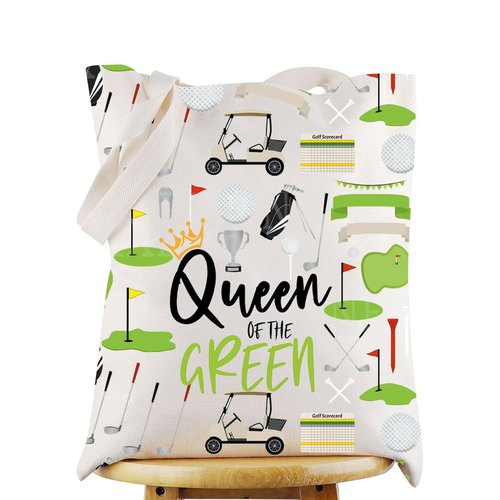 WZMPA Golf Queen Survival Kit Golf Player Gifts Queen of the Green Golf Zipper Bag Golfing Travel Accessories (Queen Green TG)