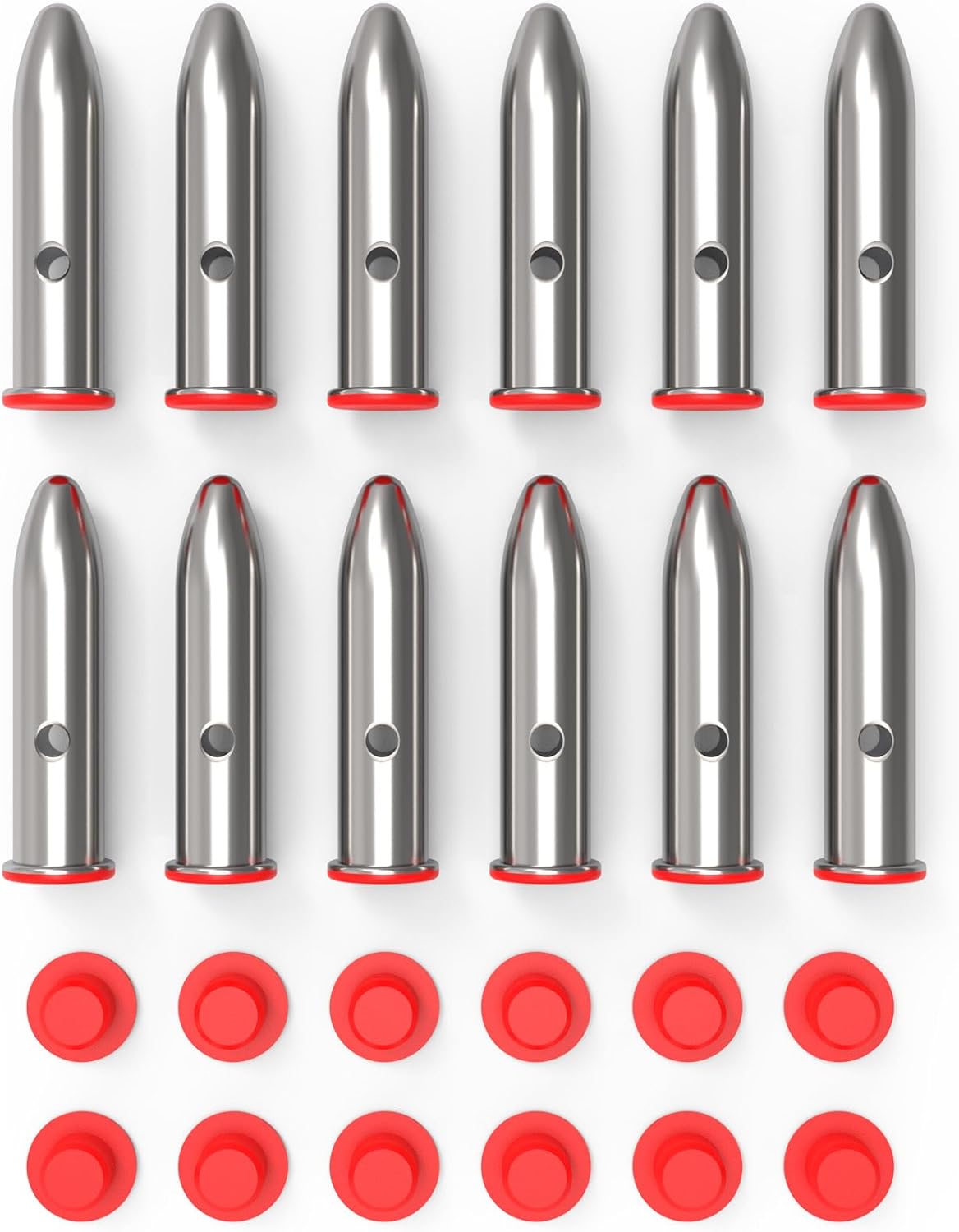 Snap Caps | Reusable Training Dummy Rounds for Safe Dry Fire Practice - Real Weight Simulation
