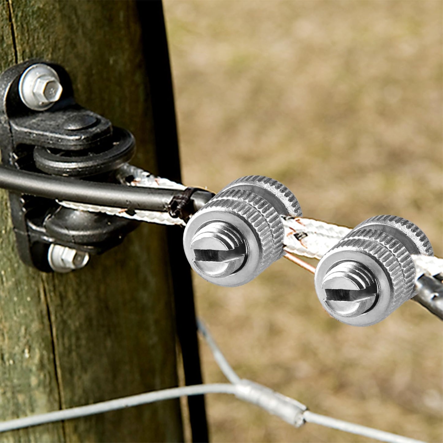 20 Pieces Split Bolt Joint Clamp Wire Connector Electrical Fence Connector Aluminium Alloy for Multiple Electric Fence