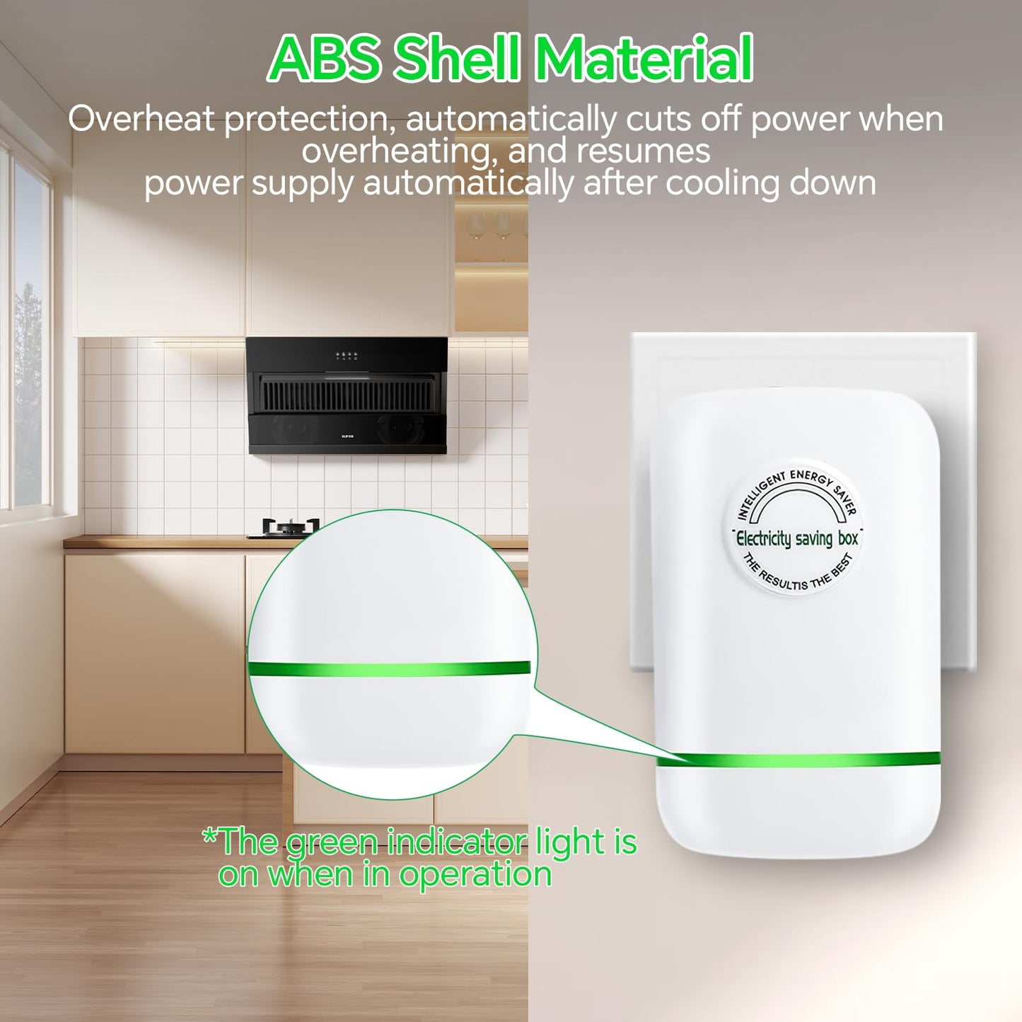 Power Saver Pro, Stop Watt Energy Saving Device, Intelligent Energy Savers Plug in, Electricity Saving Box Voltage Stabilizer for Home Office US Plug 90V-250V 30KW 2Pack