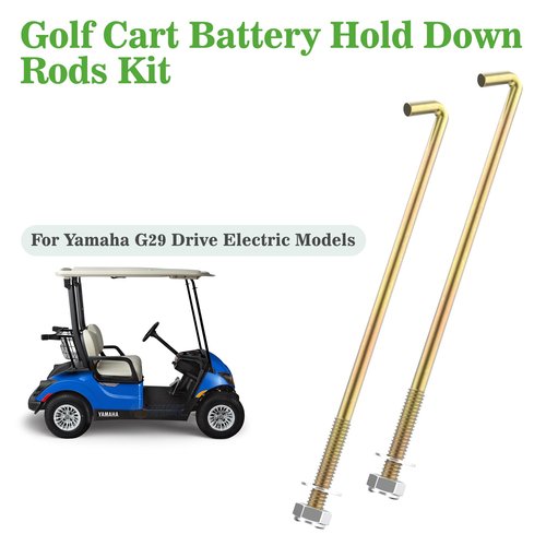 10L0L Golf Cart Battery Hold Down J-Bolt Kit for Yamaha G29, J-Hooks JW2-H2133-00-00 - Secure Your Batteries with Ease (12.5 inches)