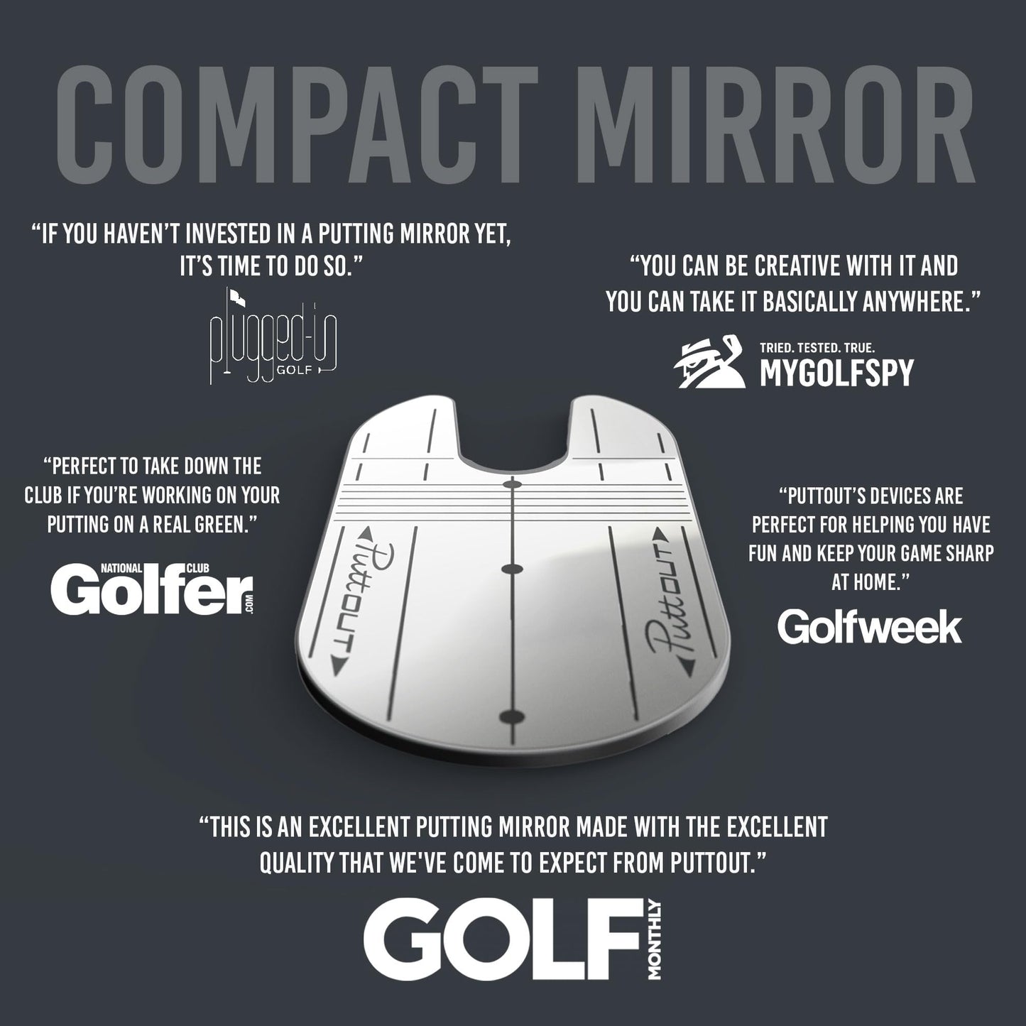 PuttOUT Compact Putting Mirror