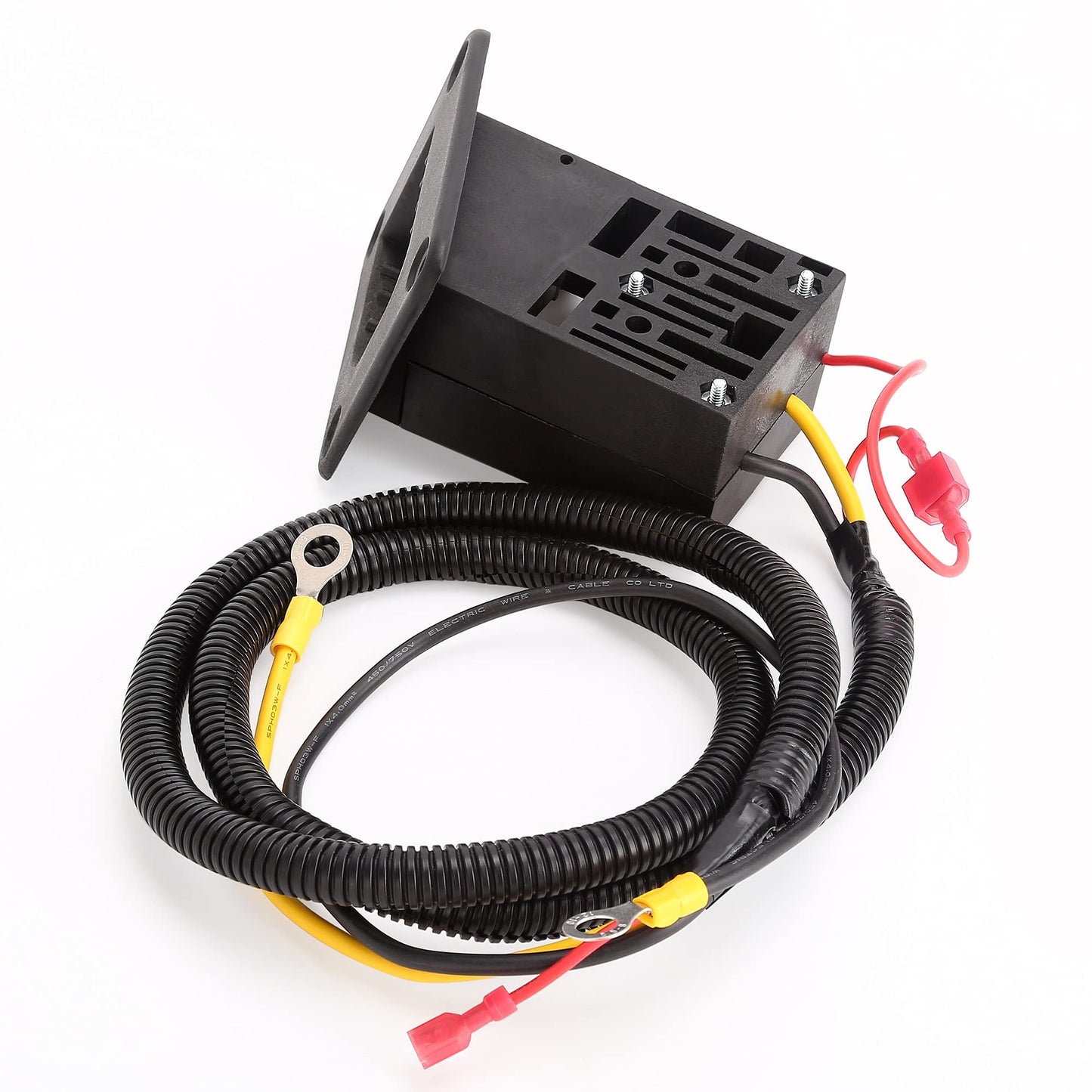 10L0L 36 Volt Powerwise Charger Receptacle for EZGO TXT & Medalist DCS/PDS Golf Cart, Receptacle with Wiring Harness, OEM# 73063-G01 73063G01