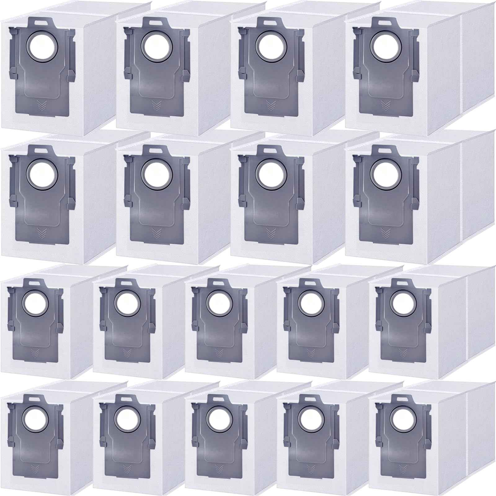 18 pack Dust Bags for roborock Qrevo, Qrevo MaxV, Qrevo S, Qrevo Pro, Qrevo Master, S8 Max Ultra, S8 MaxV Ultra, Qrevo plus Vacuum Cleaner,2.7L Large Capacity Disposable Dust Bags Replacement