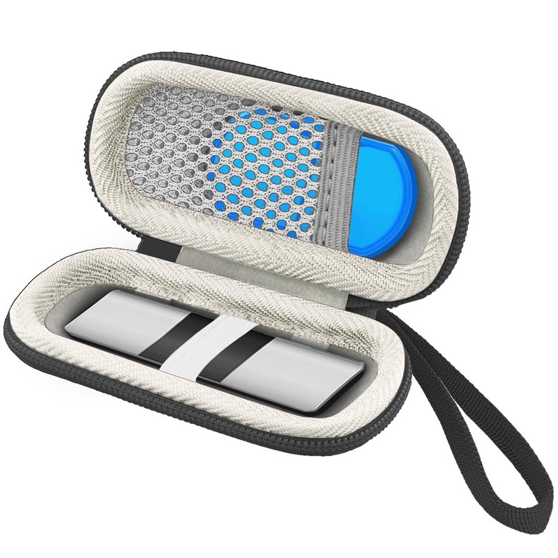 khanka Hard Case for AliveCor KardiaMobile ECG Monitor, Fits KardiaMobile 6L/6L Max, 6-Lead Personal EKG Device, Portable Heart Monitor Storage Case（Gray）