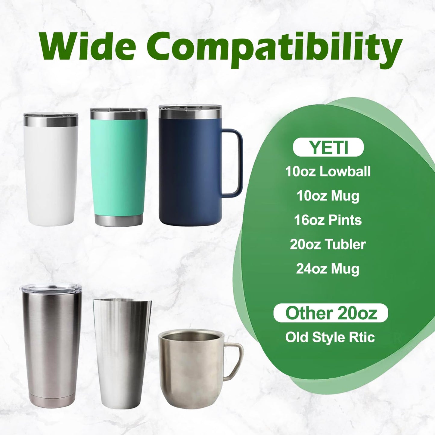 4Pack 20 Oz Magnetic Tumbler Lid, Replacement Lid for Yeti Lids Compatible with YETI Rambler, Magnetic Spill Proof