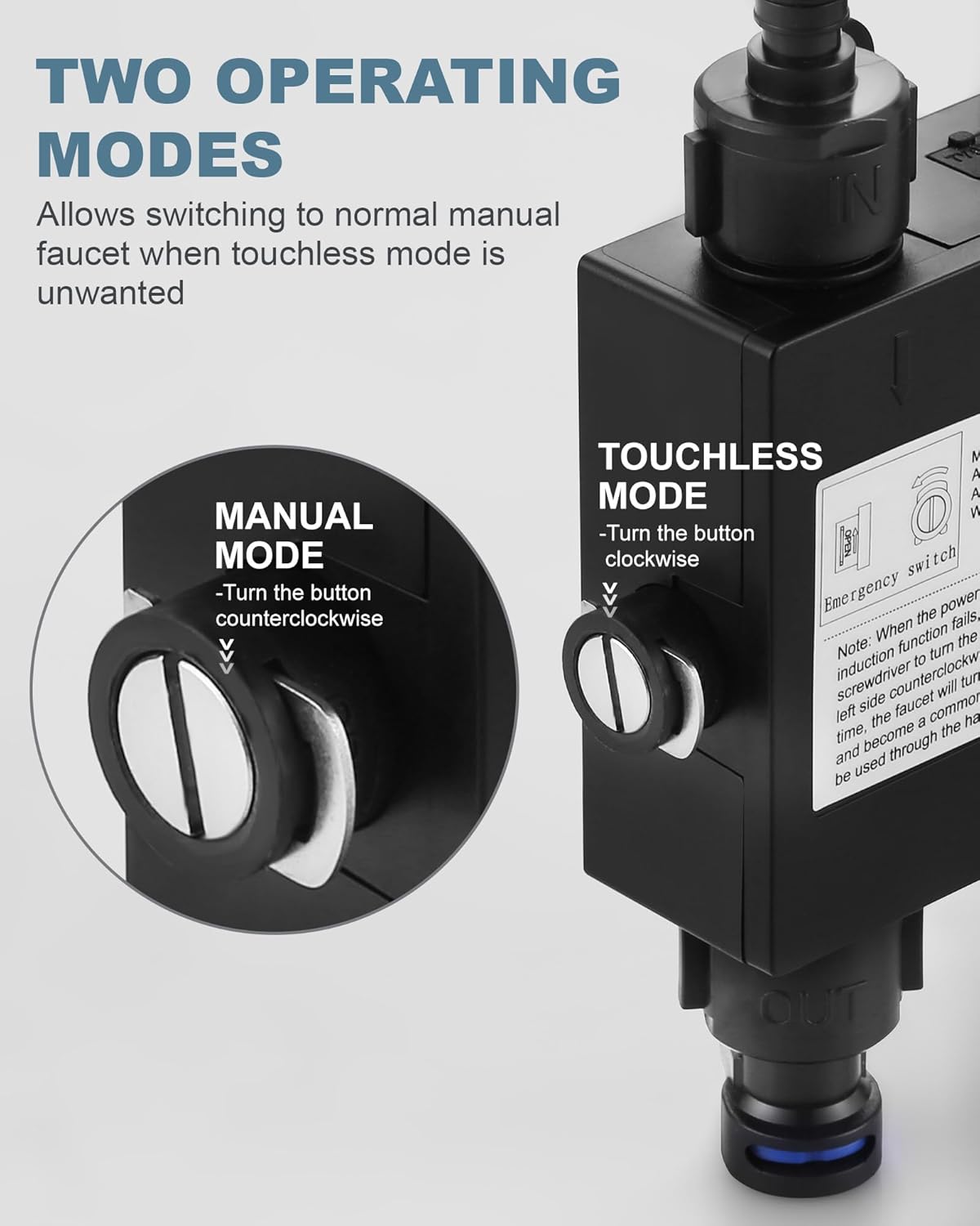 Stainless Steel Kitchen Faucet Combo with Water Filter - Brushed Nickel Sink Faucet for RO Systems