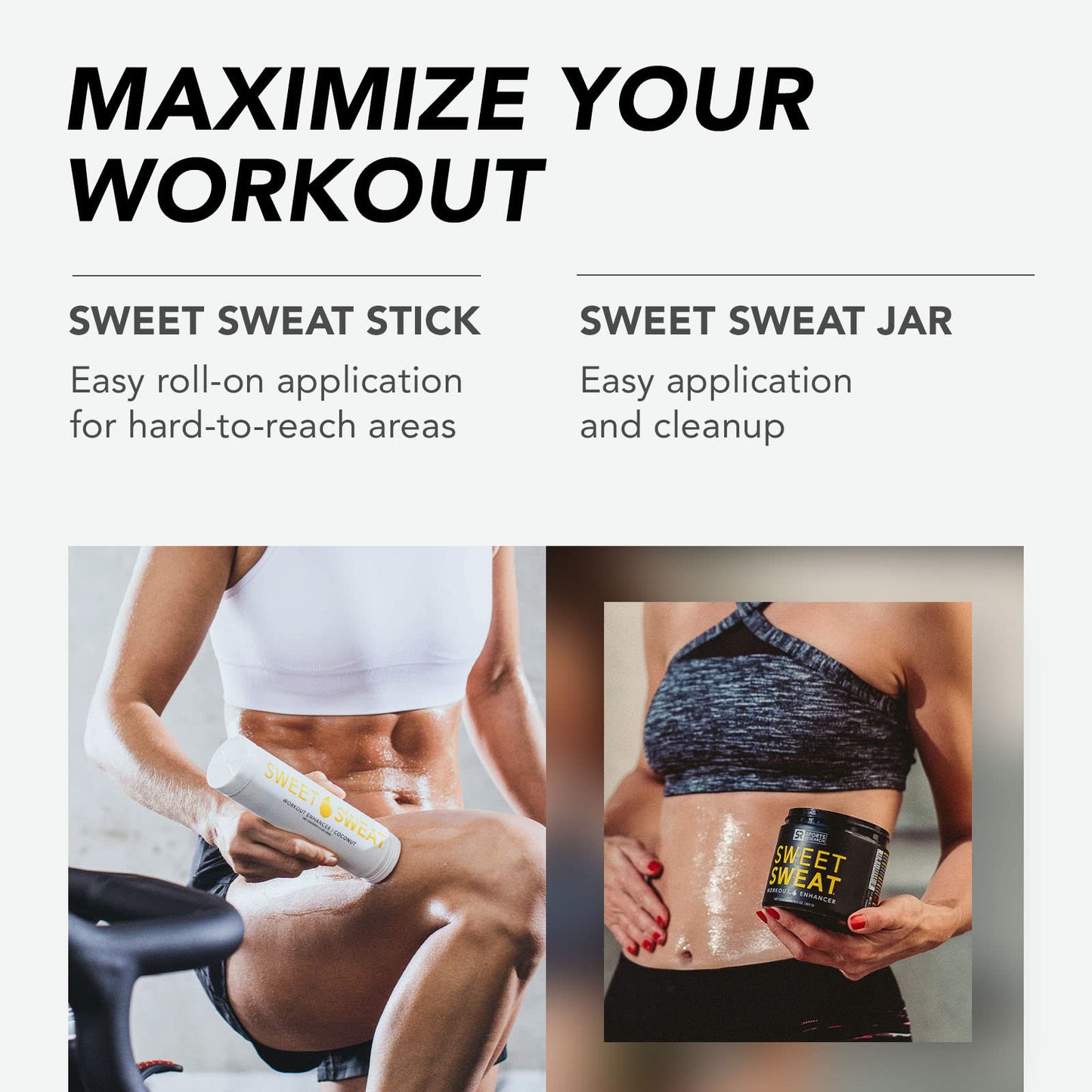 Sports Research- Sweet Sweat Workout Enhancer - 6.4 oz Sports Stick
