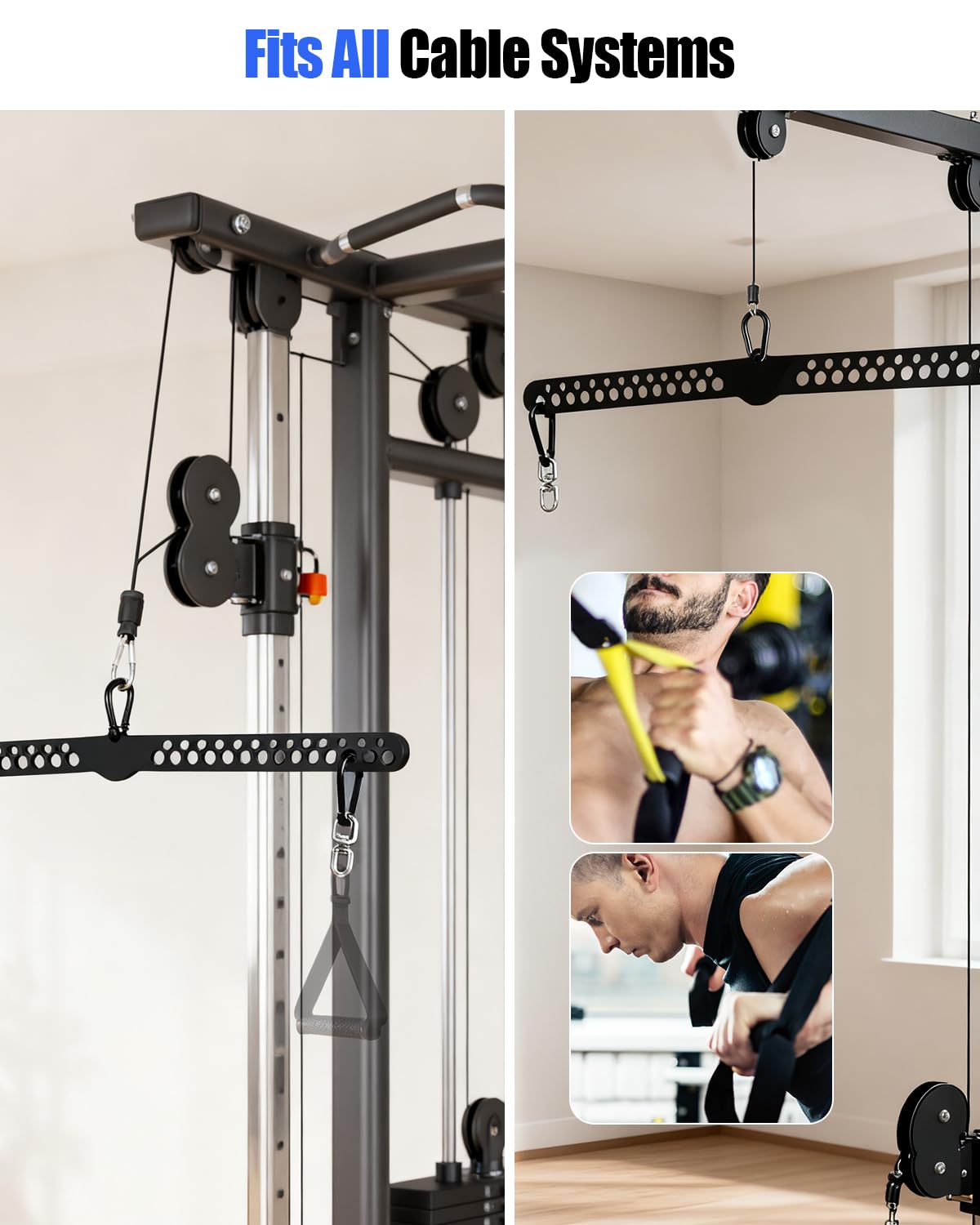 Multi-Grip LAT Pulldown Bar for Home Gym, Lat Pull Down Attachment
