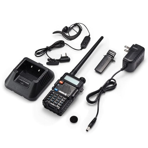 [UV-5R FCC Compliant Version] BAOFENG GT-5R Dual Band Two Way Radio, UHF VHF Ham Radio Handheld for Adults, Clean Spurious Emission, with 1800mAh Battery, Earpiece, 128CH, VOX, FM, Chirp Compatible
