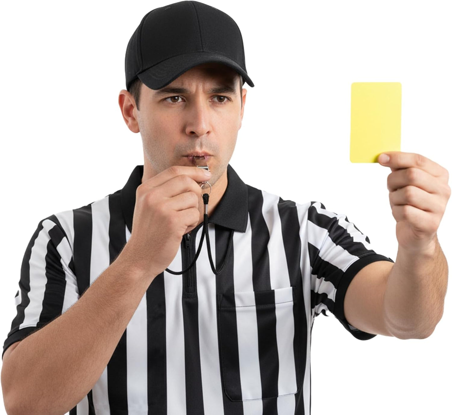 Referee Shirt Halloween Costume - Men's Football Soccer Outfit for Sports & Cosplay