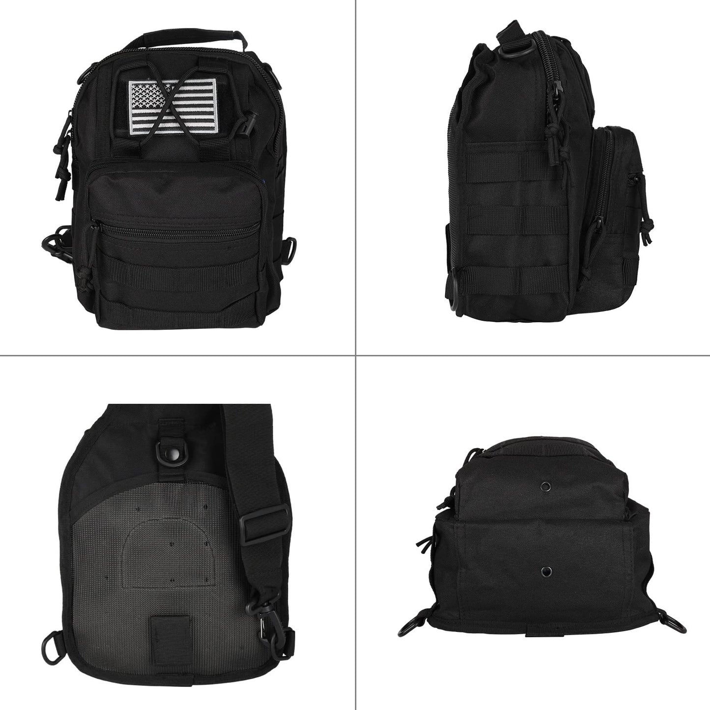 BOMTURN Tactical Bag Military Sling Backpack : Tactical Sling Bag Shoulder Bags for Men Women CCW EDC Bags Fishing Backpacks Outdoor