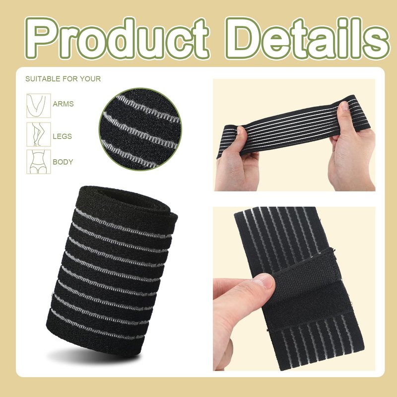 Threlaco 14 Pcs Laser Lipo Machine Elastic Bandage Spare Parts Wrap 3 Size for Slimming Beauty Machine Lipo Laser Bands Beauty Device Straps Accessories Adjustable Pad Band Wrap